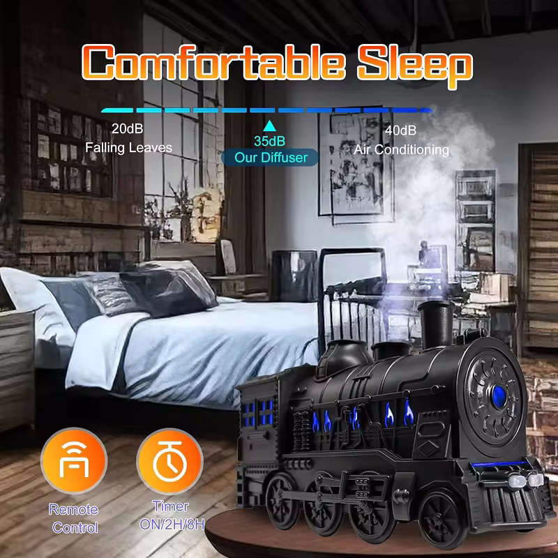 Train Aromatherapy Diffuser Air Humidifier + Ship Aromatherapy Diffuser Air Humidifier + Aromatherapy
