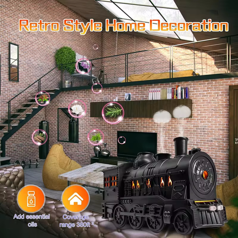 Train Aromatherapy Diffuser Air Humidifier + Ship Aromatherapy Diffuser Air Humidifier + Aromatherapy