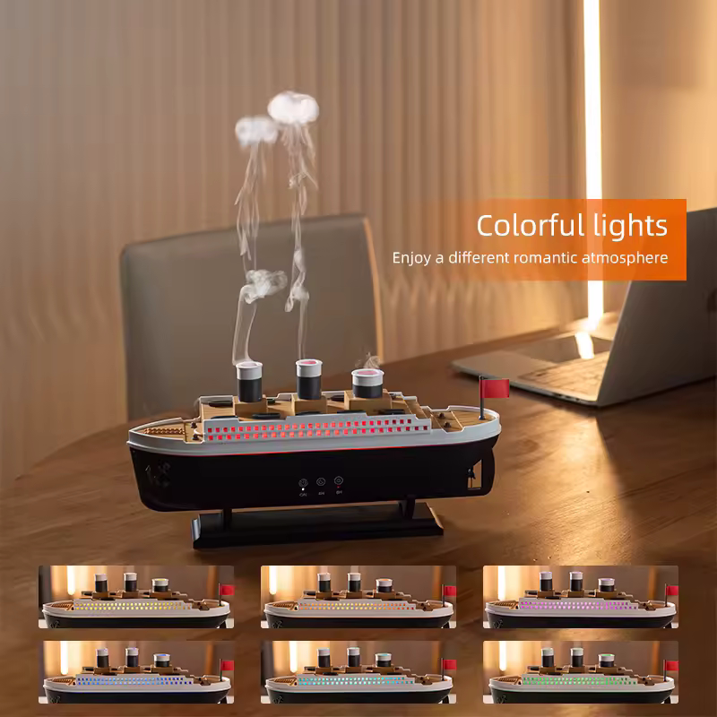 Train Aromatherapy Diffuser Air Humidifier + Ship Aromatherapy Diffuser Air Humidifier + Aromatherapy