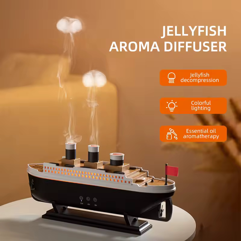 Train Aromatherapy Diffuser Air Humidifier + Ship Aromatherapy Diffuser Air Humidifier + Aromatherapy