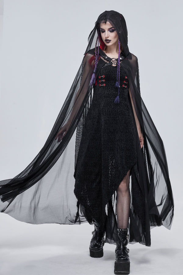 The Witch’s Circle – Pentagram Lace Cape